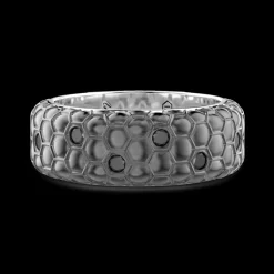 Anello a fascia Zancan in argento.