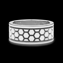 Anello a fascia Zancan in argento.