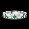Anello a fascia Zancan in argento e pietre naturali.