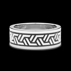 Anello a fascia Zancan in argento.