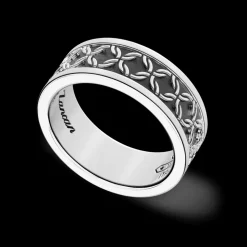 Anello a fascia Zancan in argento.