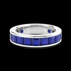 Anello a fede in argento Zancan con pietre naturali.