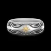Anello a fede Zancan tribale in argento.