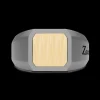 Anello Chevalier Uomo Zancan in Titanio e Oro 18kt