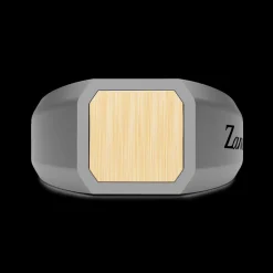 Anello Chevalier Uomo Zancan in Titanio e Oro 18kt
