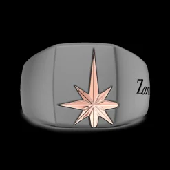 Anello Chevalier Uomo Zancan in Titanio e Oro 18kt