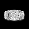 Anello chevalier Zancan in argento.