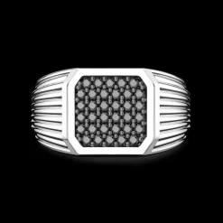 Anello chevalier Zancan in argento.