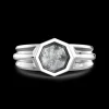 Anello chevalier Zancan in argento con madreperla.