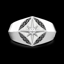 Anello chevalier Zancan in argento.