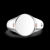 Anello chevalier Zancan in argento.