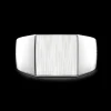 Anello chevalier Zancan in argento.