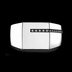 Anello chevalier Zancan in argento.