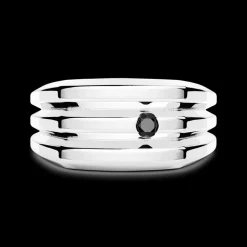 Anello chevalier Zancan in argento.