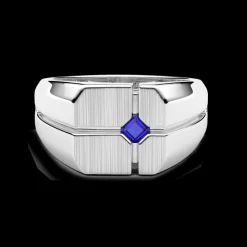 Anello chevalier Zancan in argento e pietre naturali.