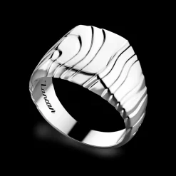 Anello chevalier Zancan in argento.