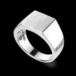 Anello chevalier Zancan in argento.
