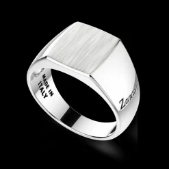 Anello chevalier Zancan in argento.