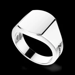 Anello chevalier Zancan in argento.
