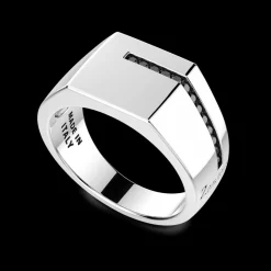 Anello chevalier Zancan in argento.