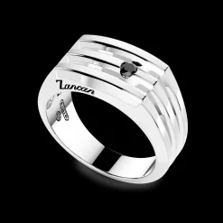Anello chevalier Zancan in argento.