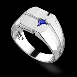 Anello chevalier Zancan in argento e pietre naturali.