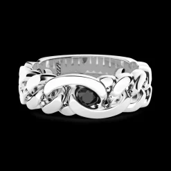 Anello in argento Zancan con pietre naturali.