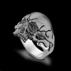 Anello teschio Zancan in argento