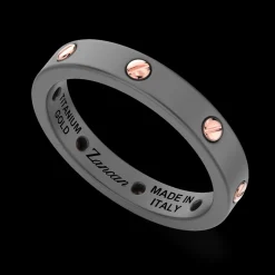 Anello Zancan a Fede in Titanio con Viti in Oro 18kt - Eleganza Moderna
