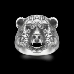 Anello Zancan ad orso in argento.