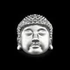 Anello Zancan Buddha in argento con finitura vintage.