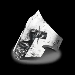 Anello Zancan con spartano in argento.