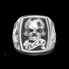Anello Zancan in argento con teschio