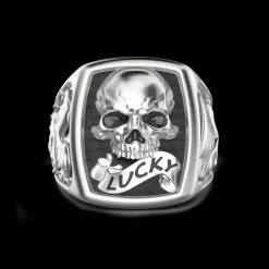 Anello Zancan in argento con teschio