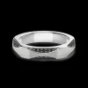 Anello Zancan in argento con pietre nere.