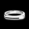 Anello Zancan in argento con pietre nere.