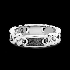 Anello Zancan in argento con groumette e pietre naturali.