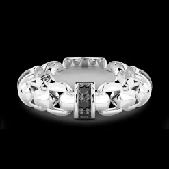 Anello Zancan in argento con pietre naturali.