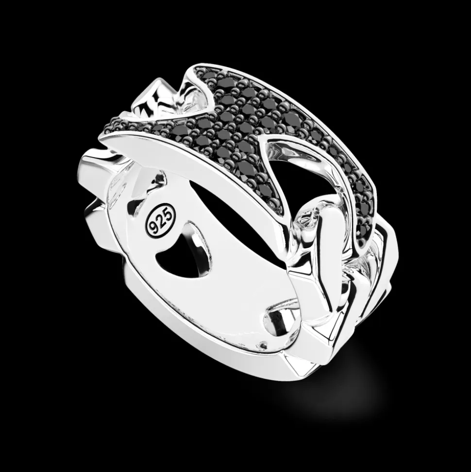 Anello Zancan in argento e pietre naturali.