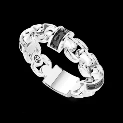 Anello Zancan in argento con pietre naturali.
