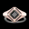 Anello Zancan in oro 18kt con diamante nero.