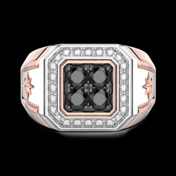 Anello Zancan in oro 18kt con diamanti.