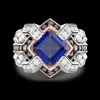 Anello Zancan in oro 18kt con zaffiro blu.