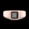 Anello Zancan in oro 18kt con diamante nero.