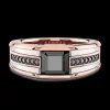 Anello Zancan in oro 18kt con diamante nero.