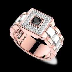 Anello Zancan in oro 18kt con diamanti.