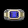 Anello Zancan in titanio, oro 18kt e diamanti neri