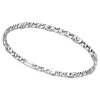 Bracciale a grumetta Zancan in argento con viti in oro rosa.