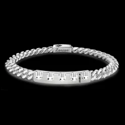 Bracciale a grumetta Zancan in argento con tamburo.
