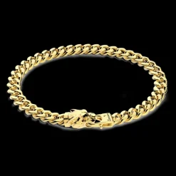 Bracciale a grumetta Zancan in argento con chiusura a testa di pantera.